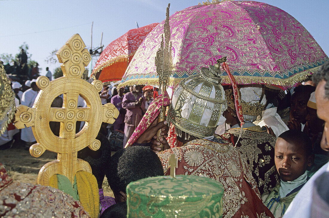 Timkat, Epiphany holiday. Lalibela. Ethiopia.