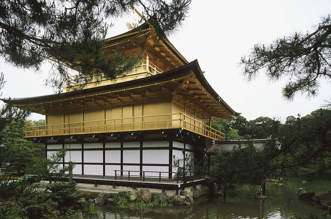 Kinkaku-ji Golden Temple (1397). Kyoto. Kansai. Japan.