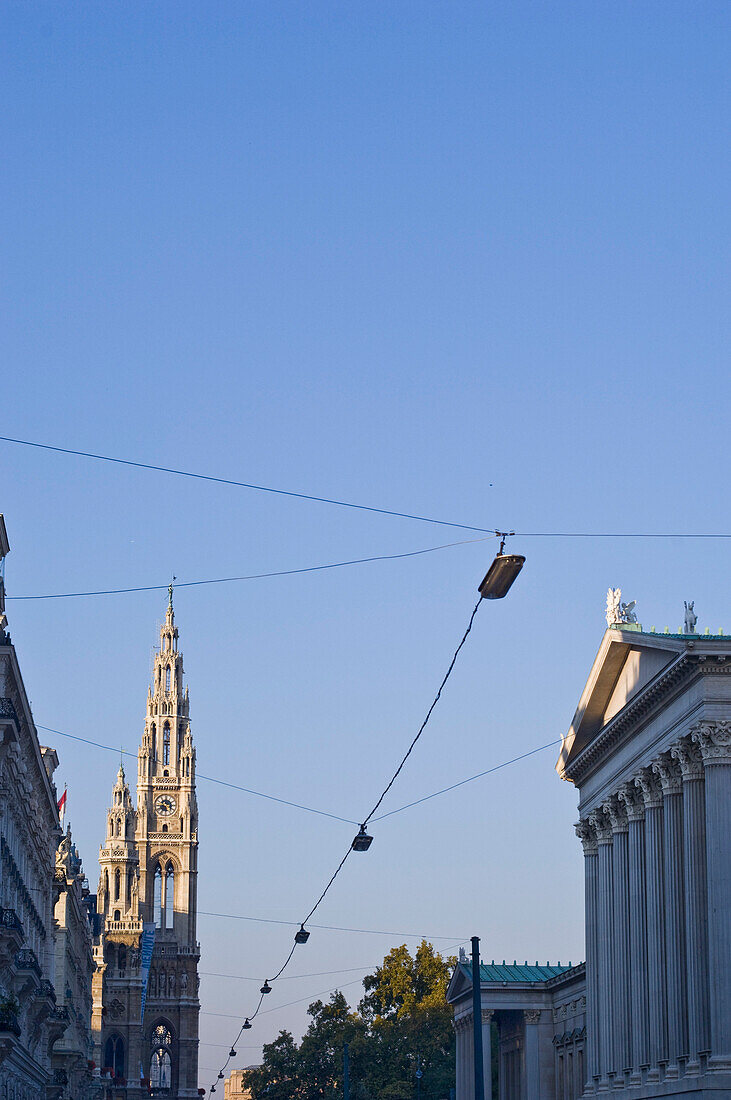 Parliament and city hall, Vienna, Austria