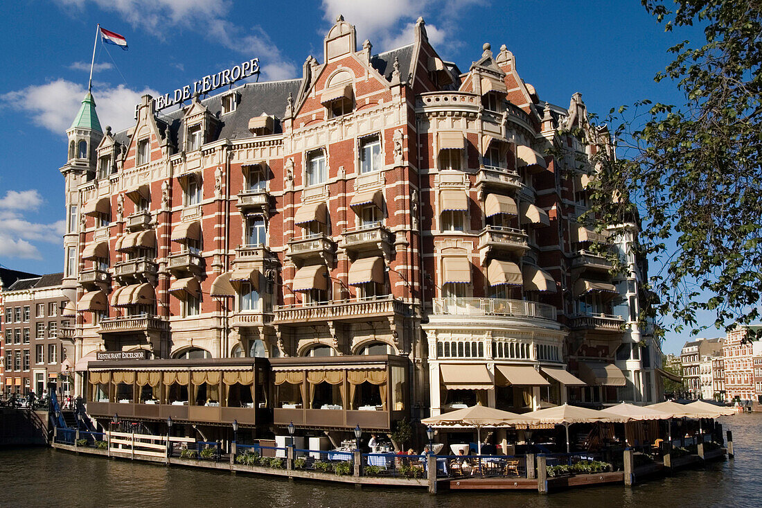 Amsterdam, Hotel de l Europe, canal