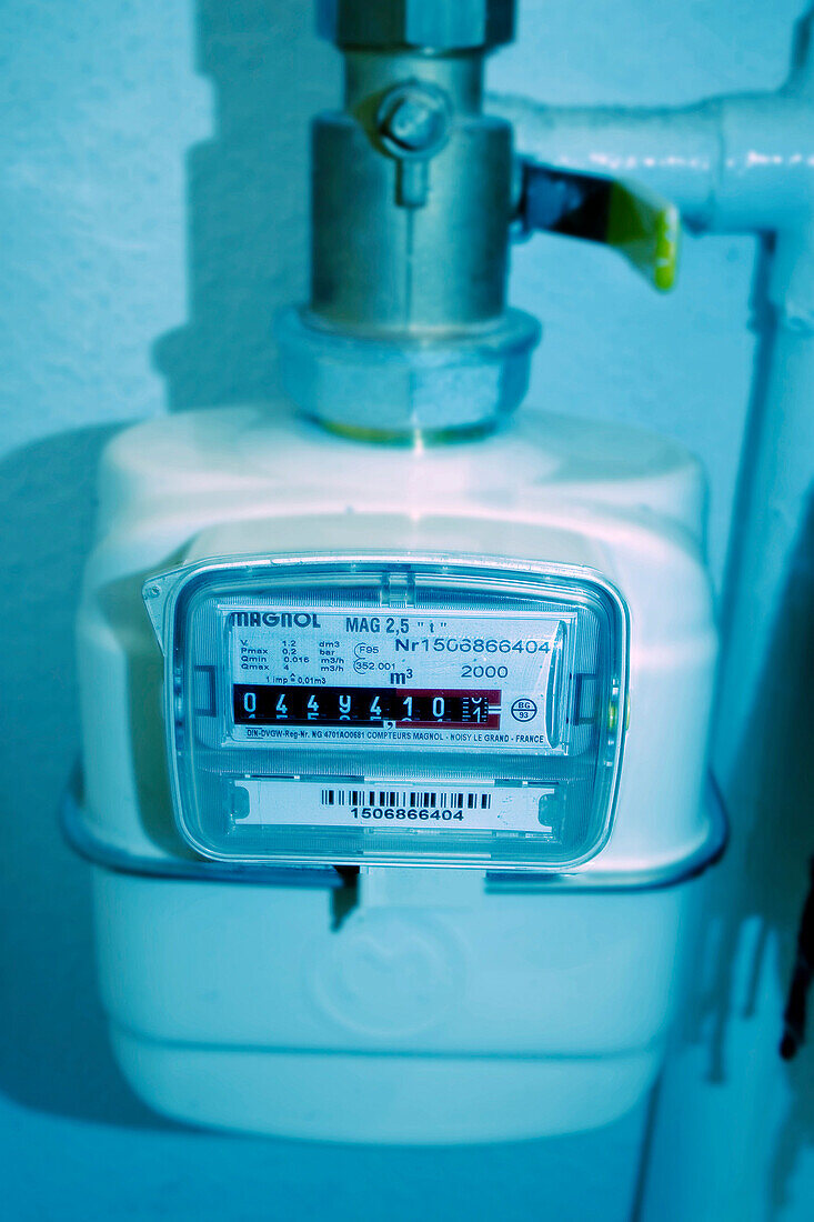 berlin gas meter , consumtion of gas