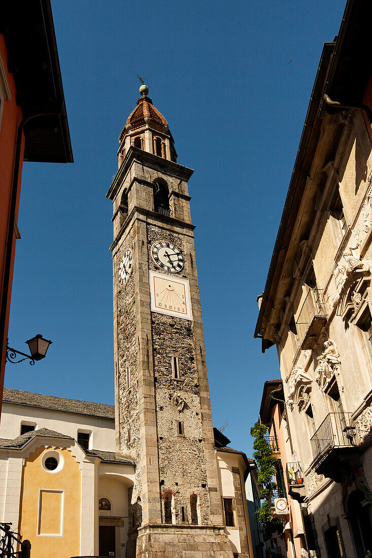 Schweiz Ascona Dorfkirche