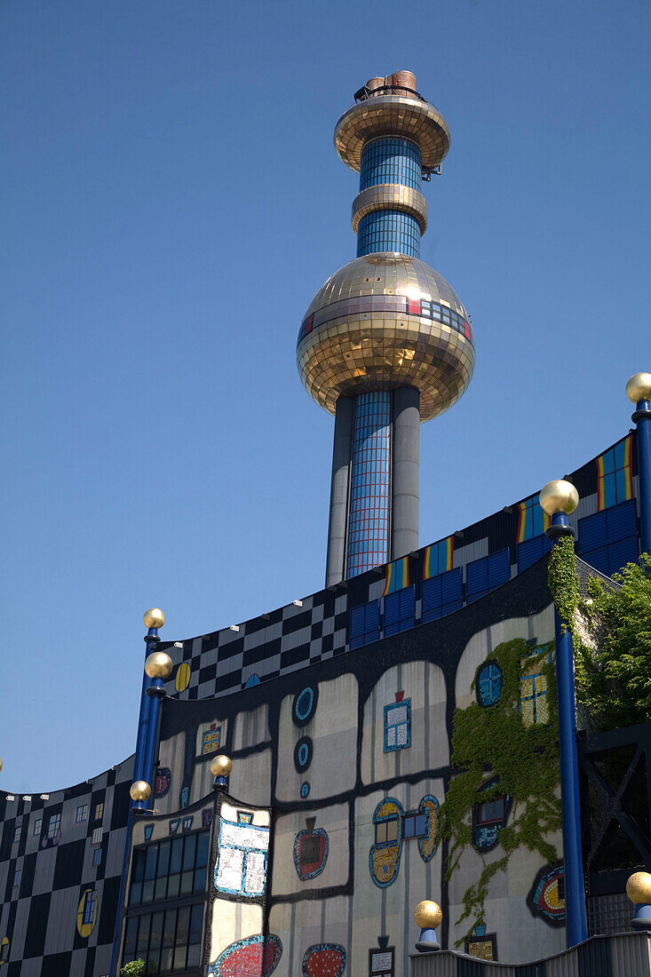 Vienna Spittel Hundertwasser building in Spittelau