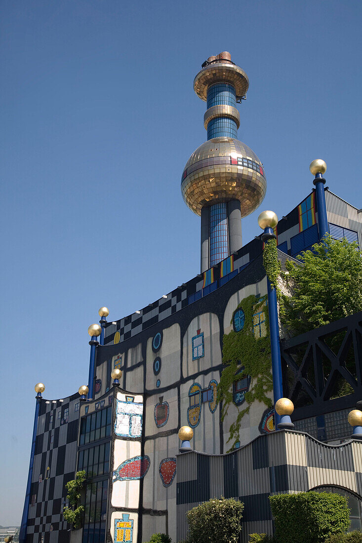 Vienna Spittel Hundertwasser building in Spittelau