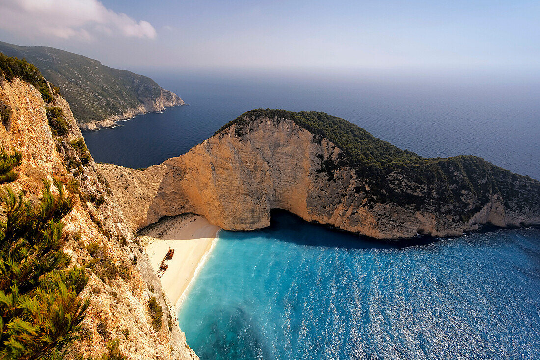 Griechenland Zakynthos Shipwreck bay Schiffswrackbucht