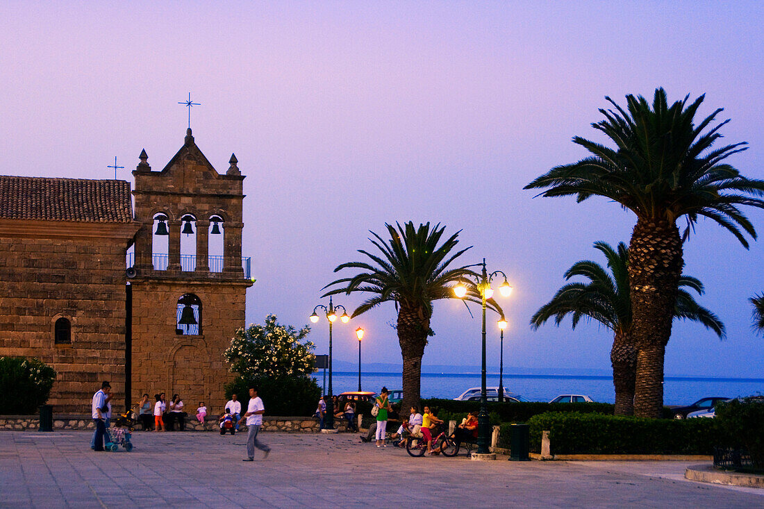 Greece  Zakynthos Solomos square