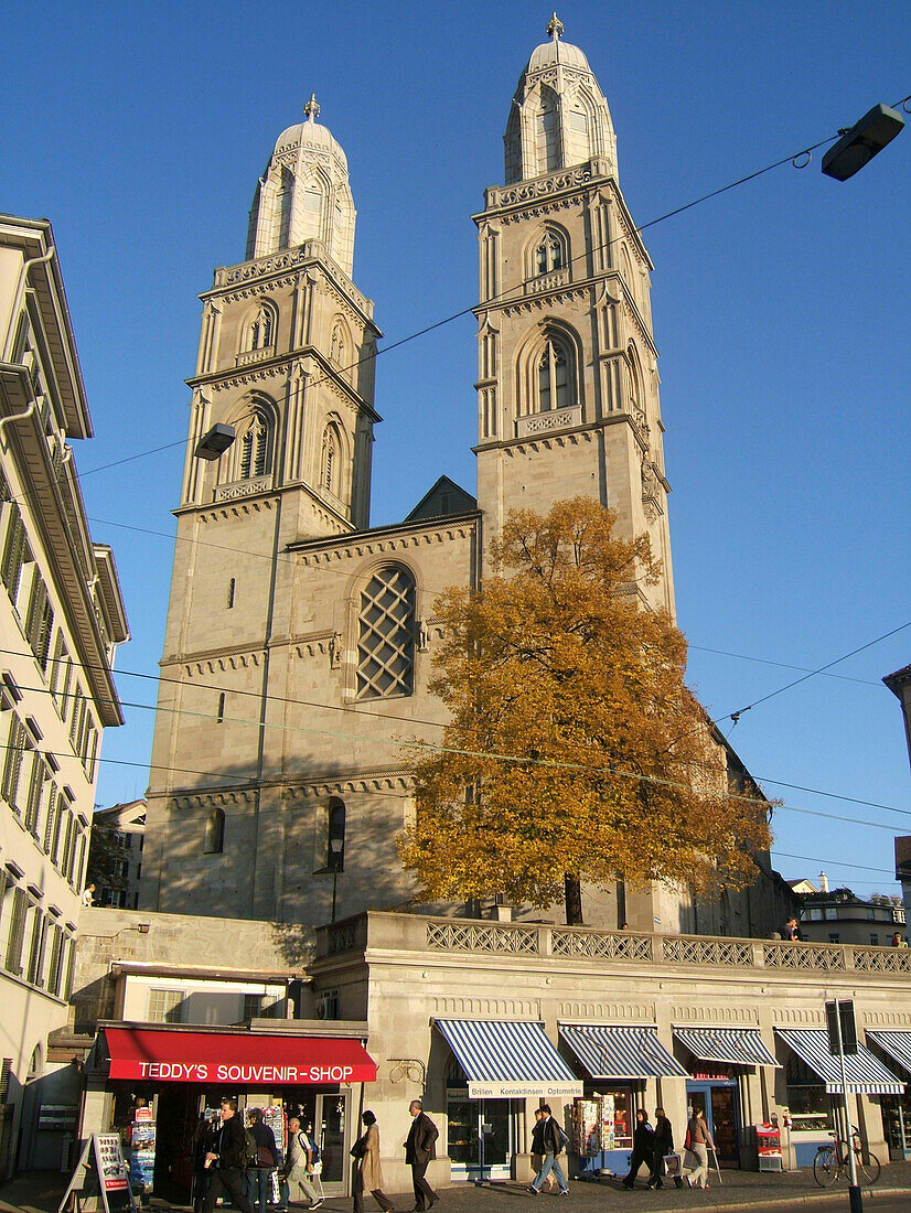 Switzerland Zuerich,Grossmuenster, kathedral