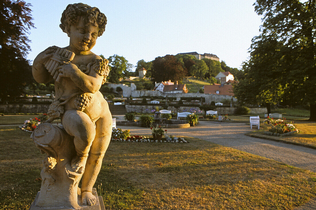 Sculpture in the baroque garden, Small Castle, Blankenburg, Lower Saxony, Germany