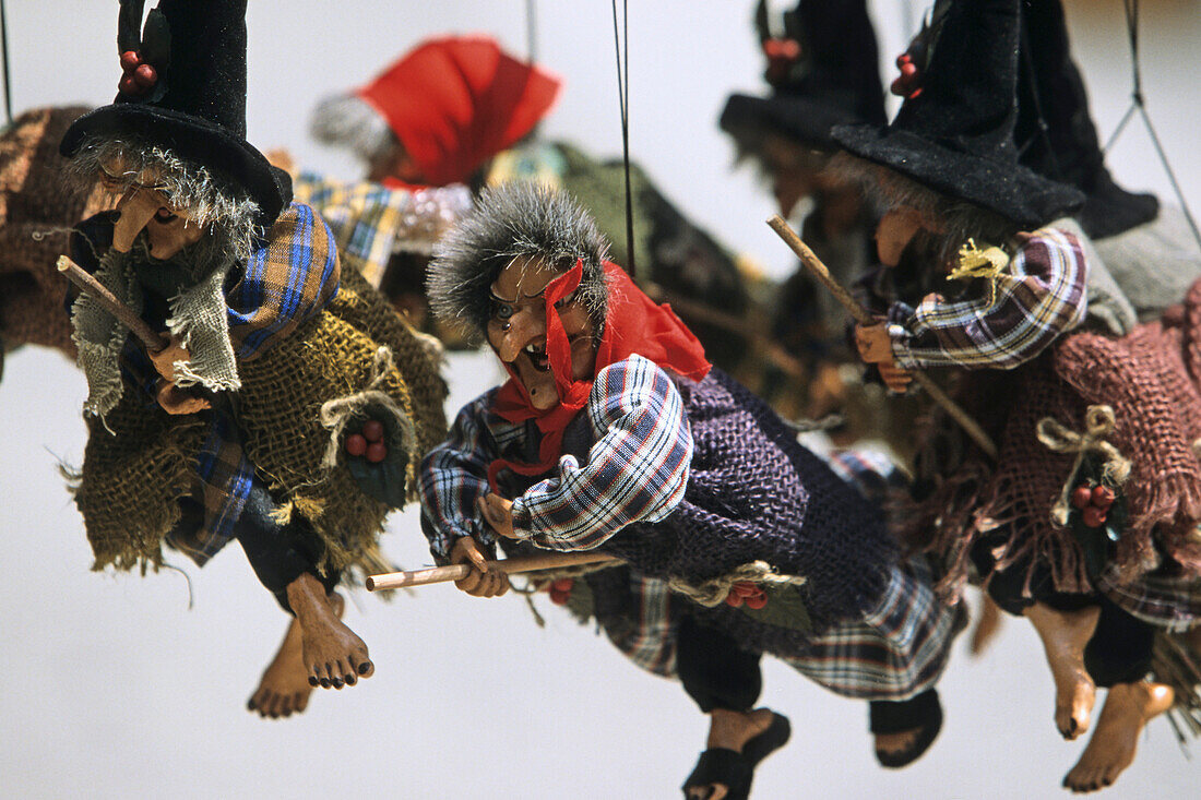 Witch dolls, Harz Mountains, Saxony Anhalt, Germany