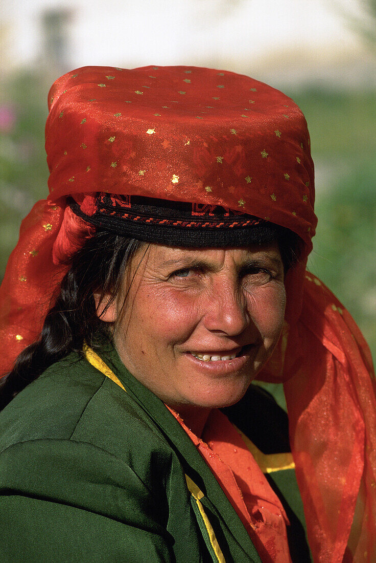 Tajik Woman. Karakoram Highway. Uighur Autonomous Region of Sinkiang (Xinjiang). China