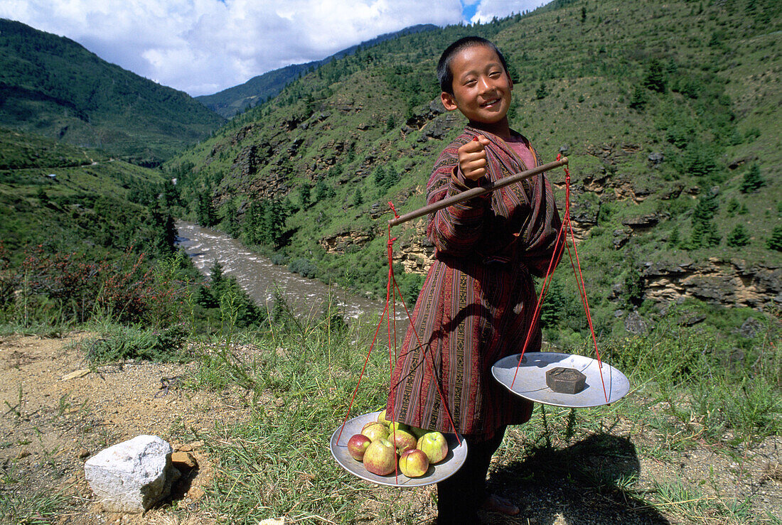 Fruit seller. Bhutan