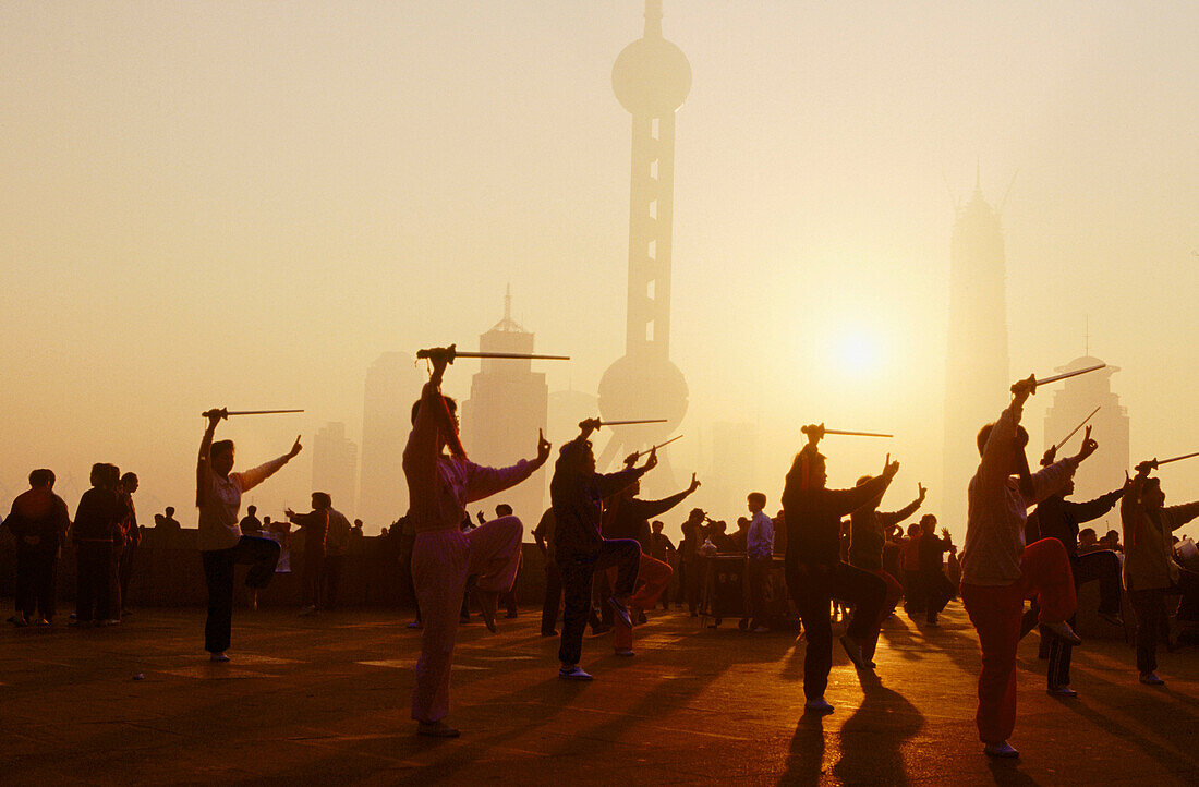 Morning exercises. Shanghai. China