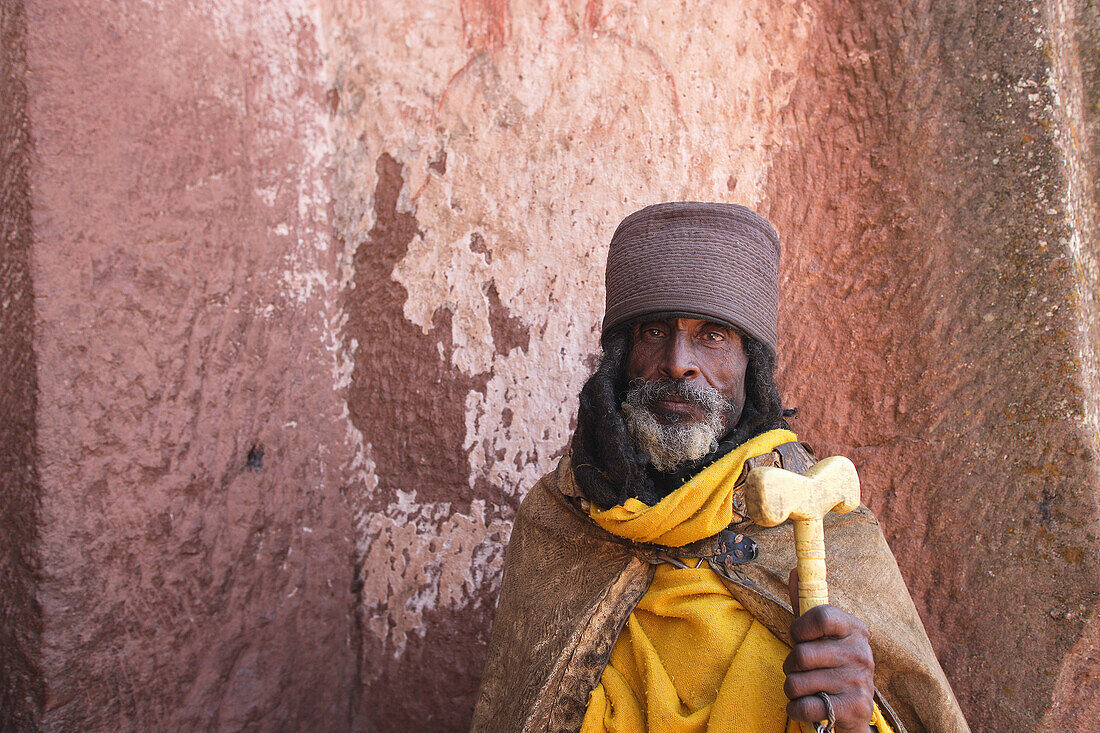 Bet Gabriel-Rufael (aka House of Gabriel And Raphael, House of the Archangels) church. Lalibela, province of Wollo. Ethiopia