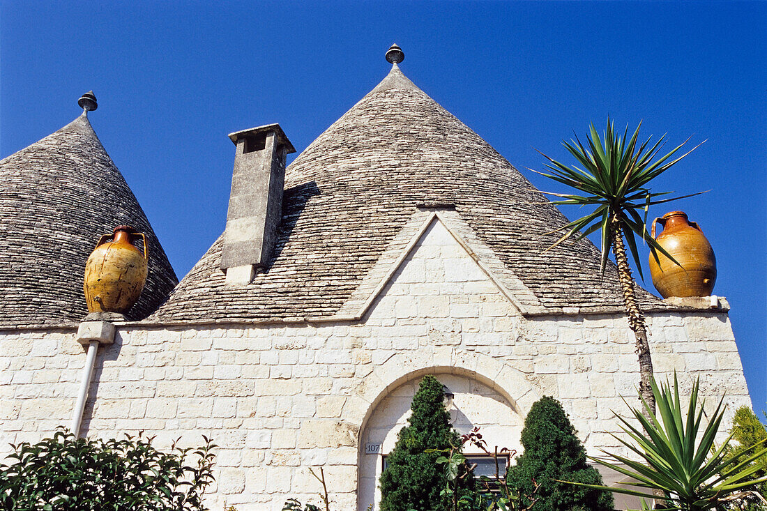 Trulli-Häuser, Alberobello, Gargano, Apulien, Italien