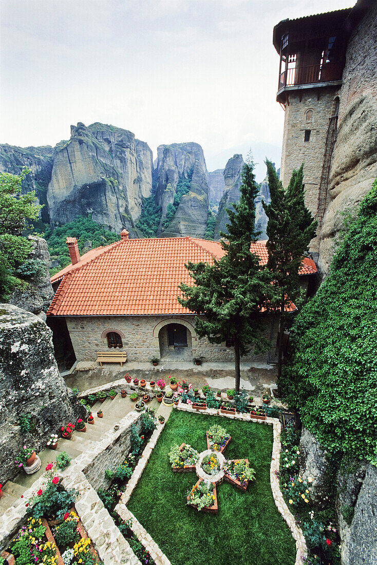 Monastery Russanu, Meteora, Greece, Europe