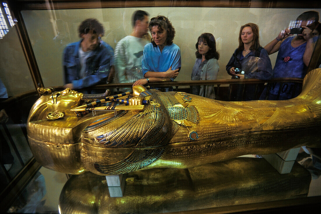 Sarkophag des Tut-Ench-Amun, Ägyptisches Museum, Kairo, Ägypten