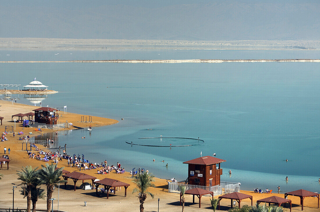 Strandansicht, Totes Meer, Ein Bokek, Israel