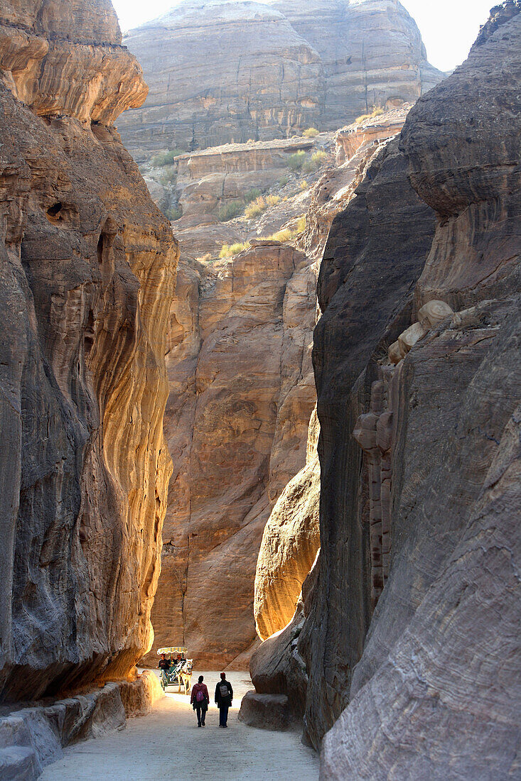The Siq Passageway, UNESCO World Heritage Site, Petra, Jordan