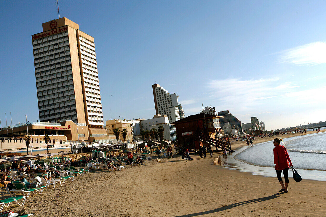 Strandszene, Gordon Beach, Tel Aviv, Israel