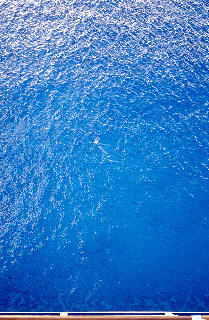 Very blue ocean near Cozumel island. Mexico