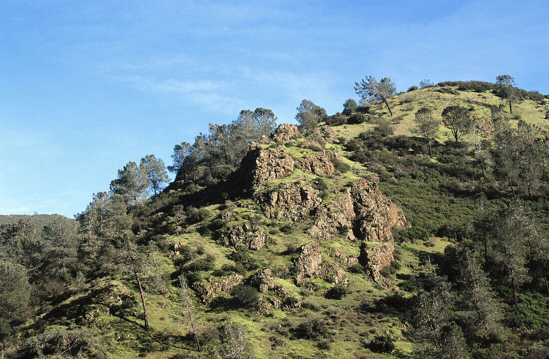 Rocky hills of Mitchell Canyon. Mount Diablo State Park. Contra Costa County. California. USA