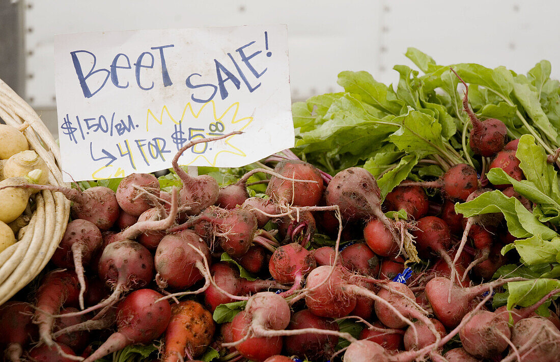 California. San Francisco. Ferry Building Farmer s Market. Beets for sale