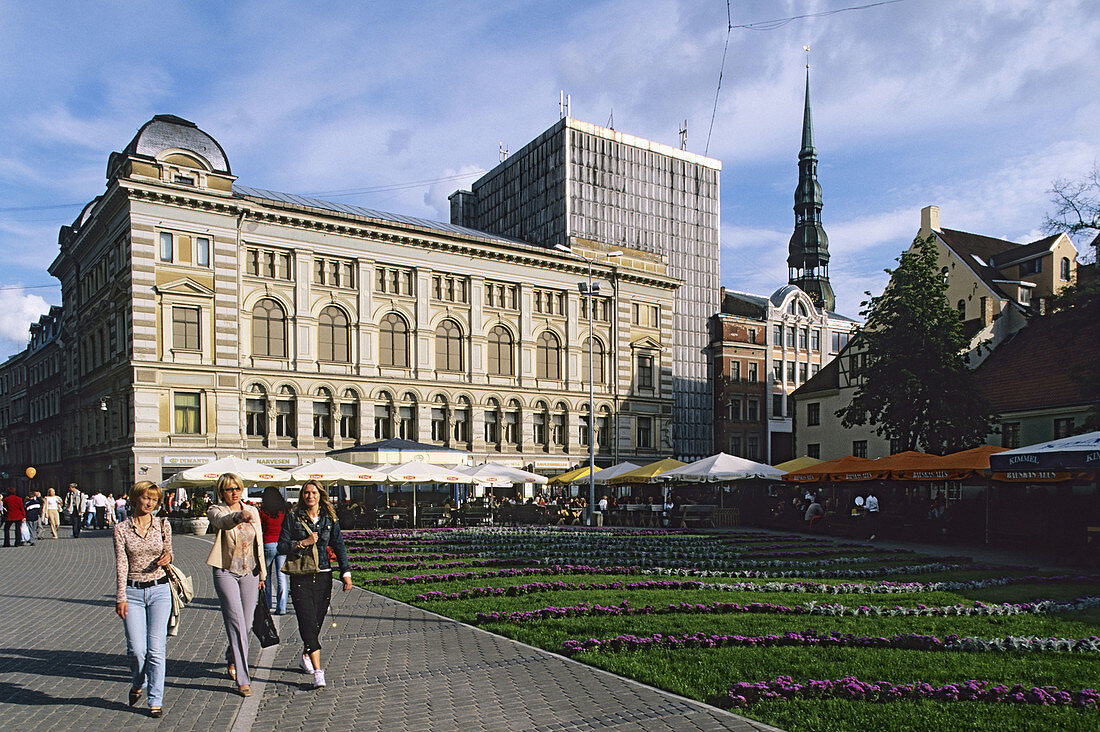 Livu Laukums (Livu square), old town Riga. Latvia