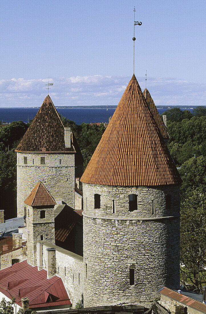 Lower town walls. Old town. Tallinn. Estonia.