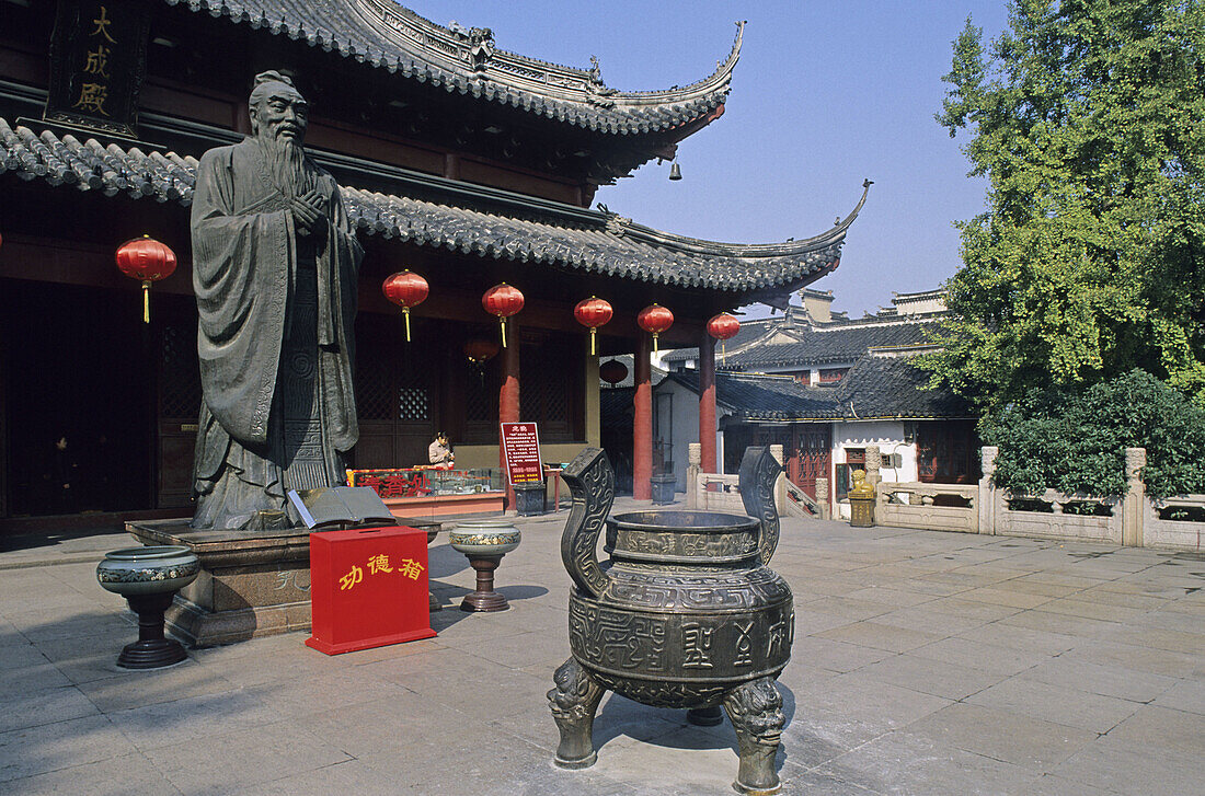 Confucius Temple, Fuzimiao. Nanjing (Nankin). Region Jiangsu, China.