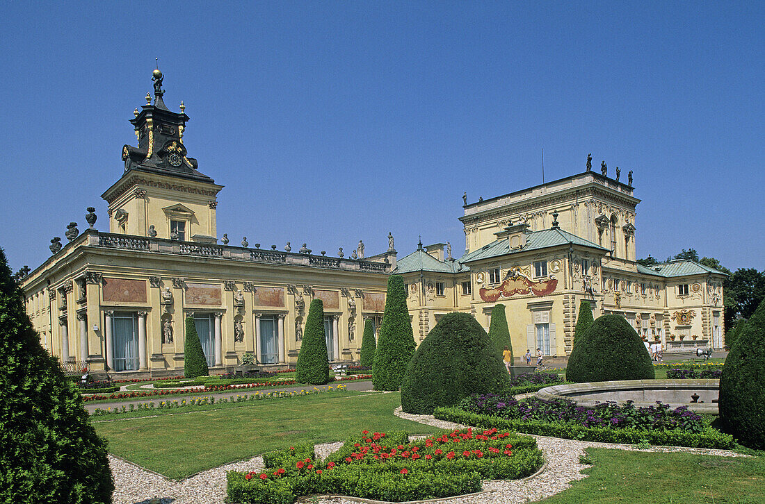 Wilanów Palace built in the 17th century, Warsaw. Poland