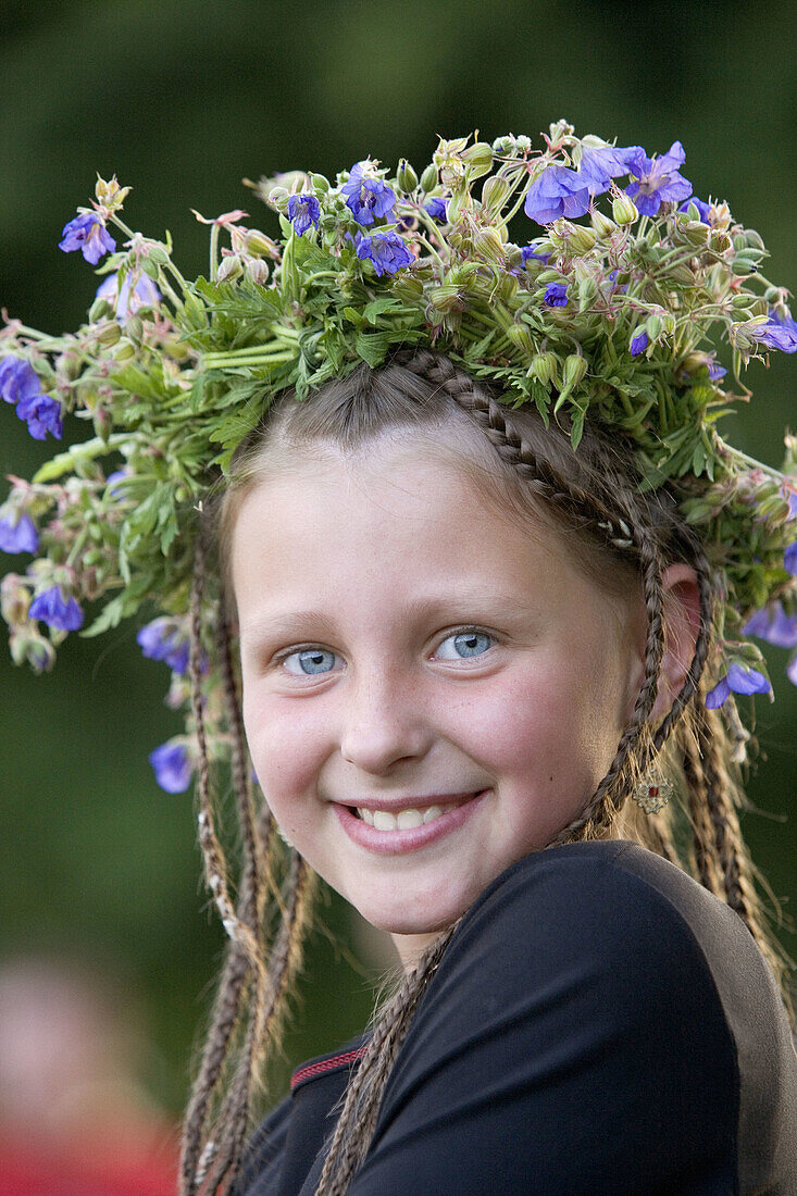 Midsummer Day, feast of St. John in Kernave. Lithuania