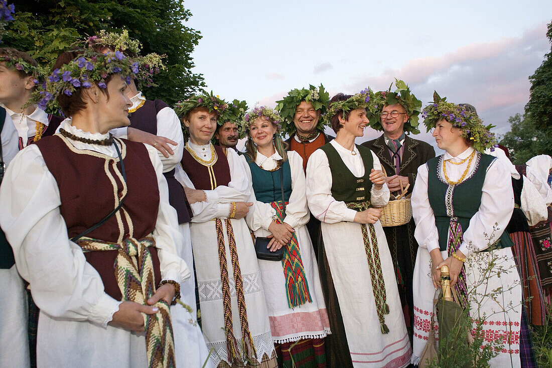 Midsummer Day, feast of St. John in Kernave. Lithuania