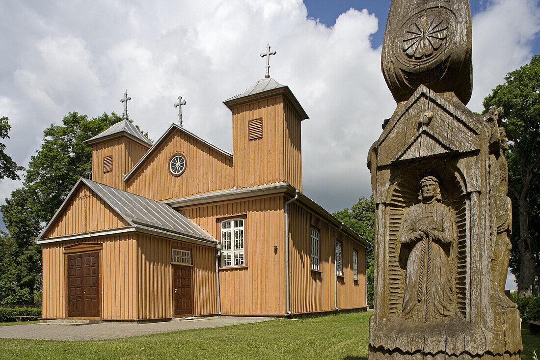 Wooden church, Antasava. Lithuania