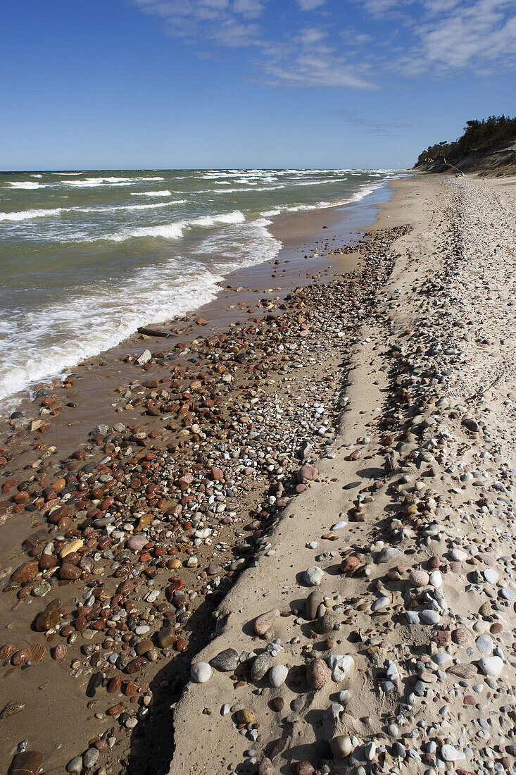 Baltic coast near Ventspils. Kurzeme, Latvia
