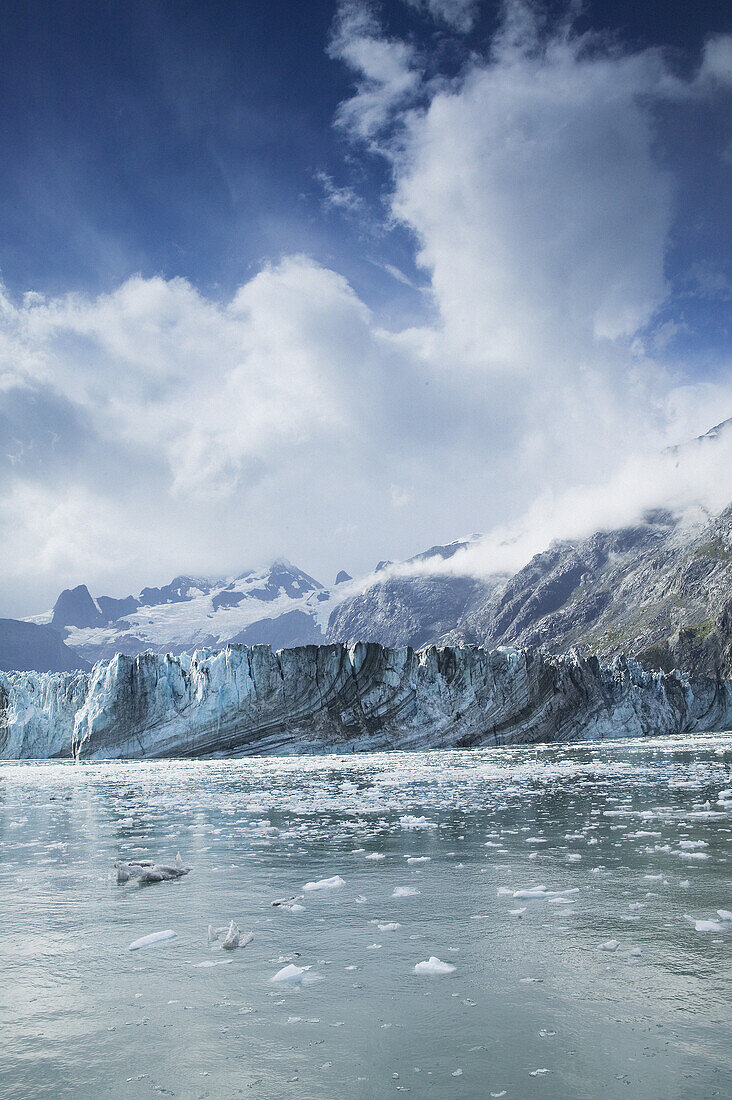 Johns Hopkins Glacier. Glacier Bay National Park. Southeast Alaska. USA.