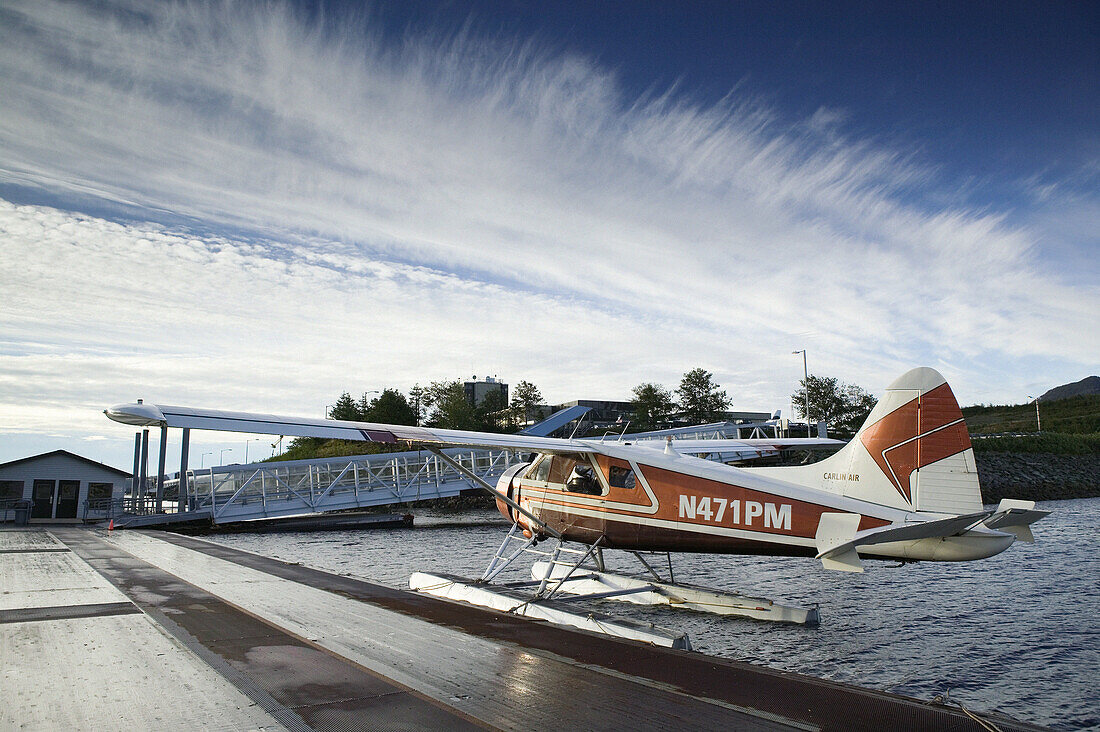 Tongass Narrows. Ketchikan Seaplane Airport. Ketchikan. Southeast Alaska. USA.