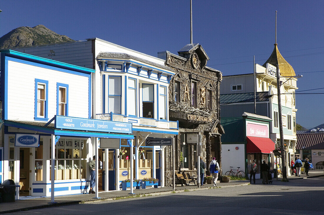 Broadway Street. Morning. Skagway. Southeast Alaska. USA.