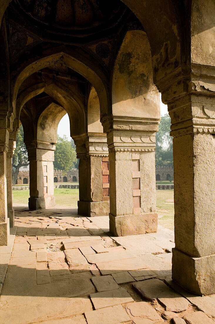 Area by Humayun s Tomb - Tomb of Isa Khan (Lodi Architecture). Central Delhi. Delhi. India.