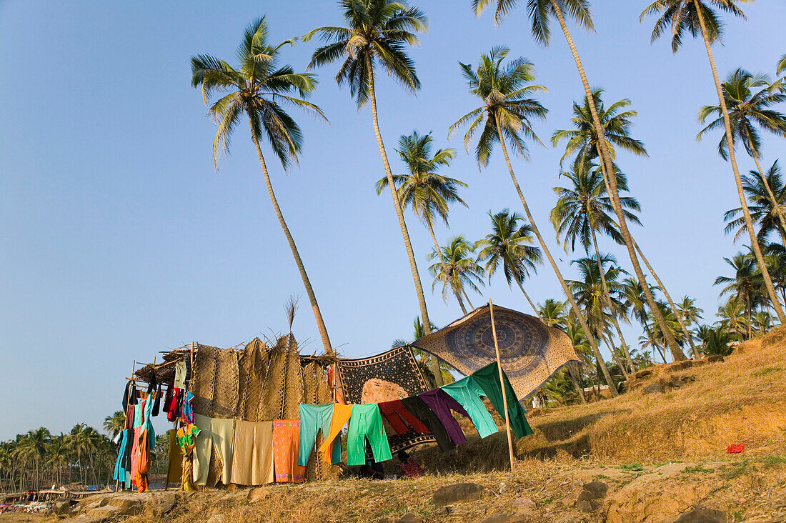 Vagator Beach souvenir stand. Goa, India