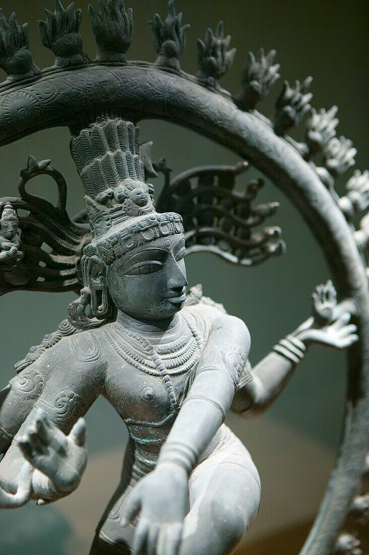Indian Religious sculpture detail, Government Museum of Chennai. Tamil Nadu, India (2004)