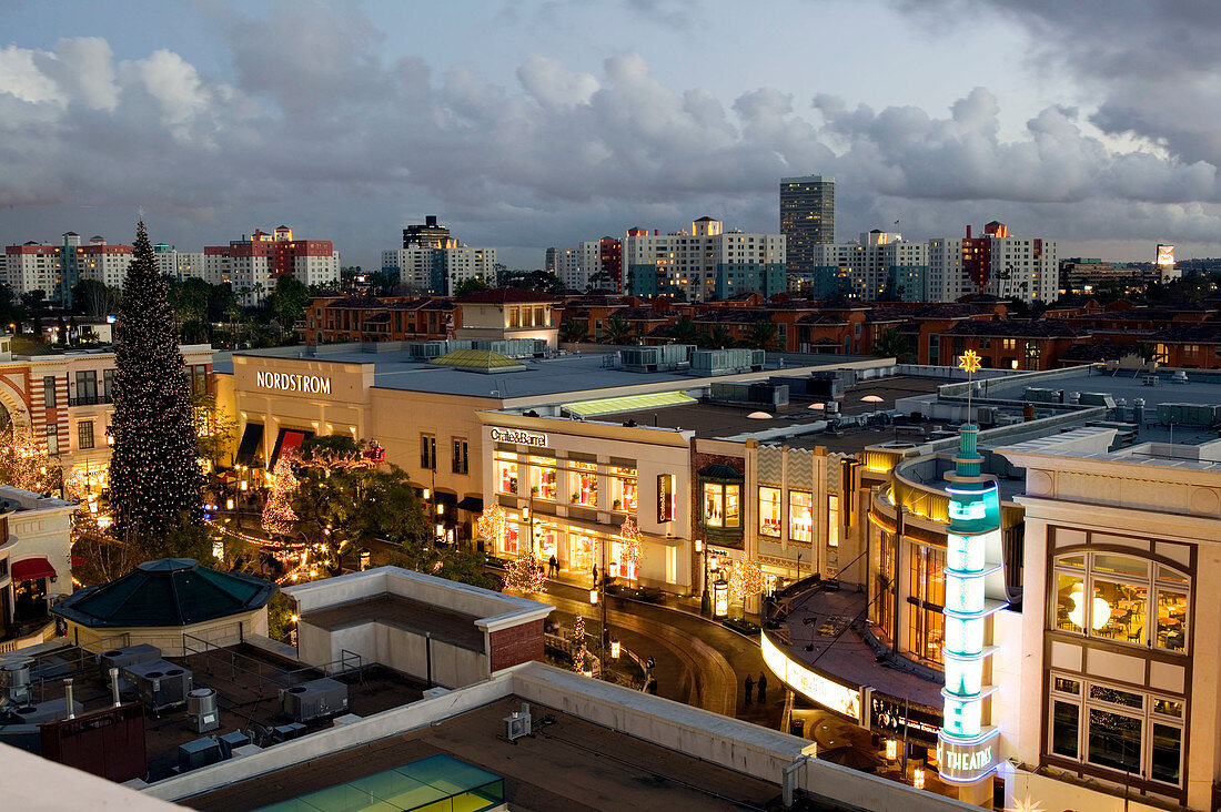 The Grove Mall by Farmer s Market. Evening. West Hollywood. Los Angeles. California. USA.