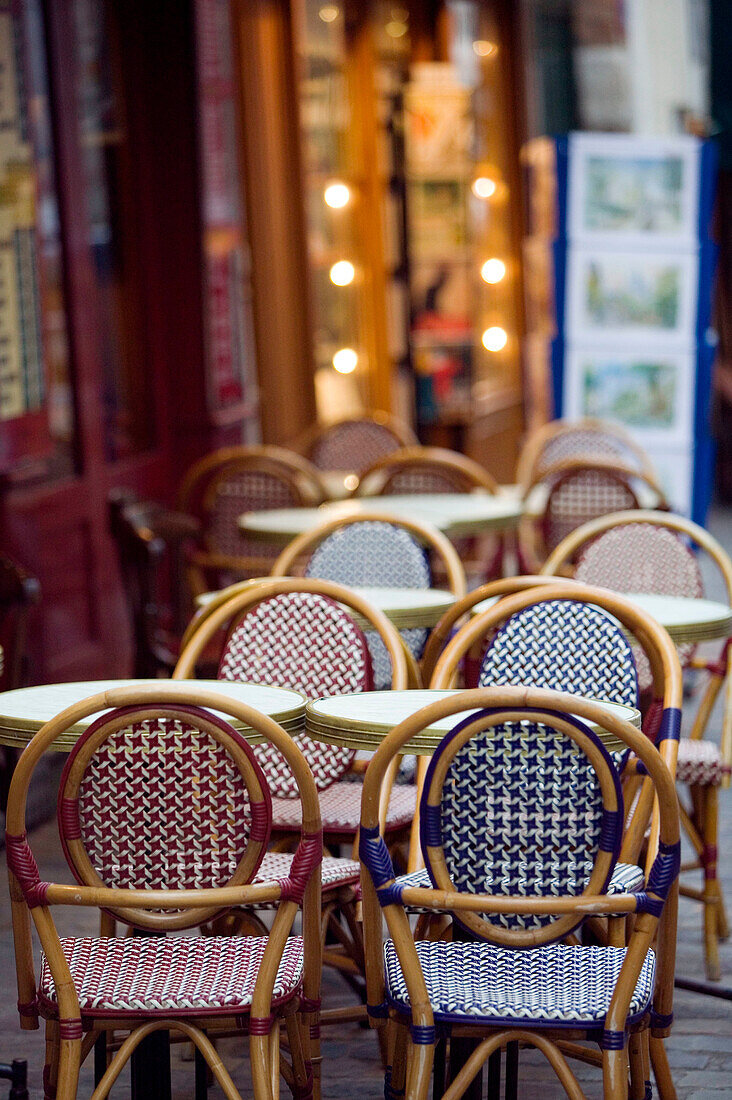 Cafe Tables. Place du Tertre. Montmartre. Paris. France.