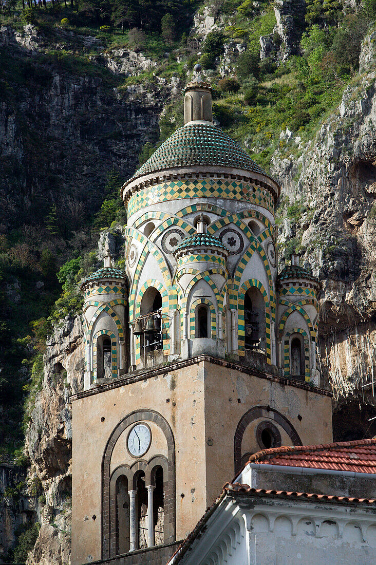 Bell Tower of the Chiostro del Paradiso. Amalfi. Amalfi Coast. Campania. Italy.