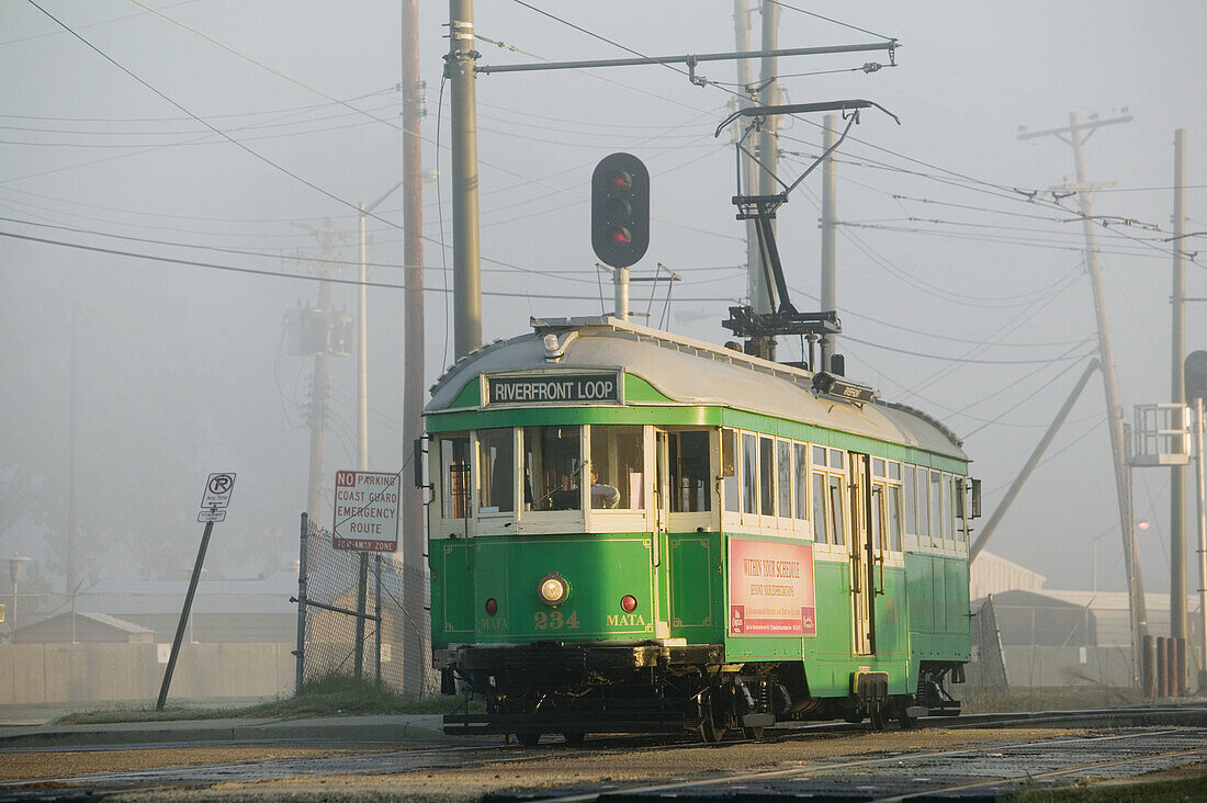 Riverfront Loop Streetcar. Memphis. Tennessee, USA.