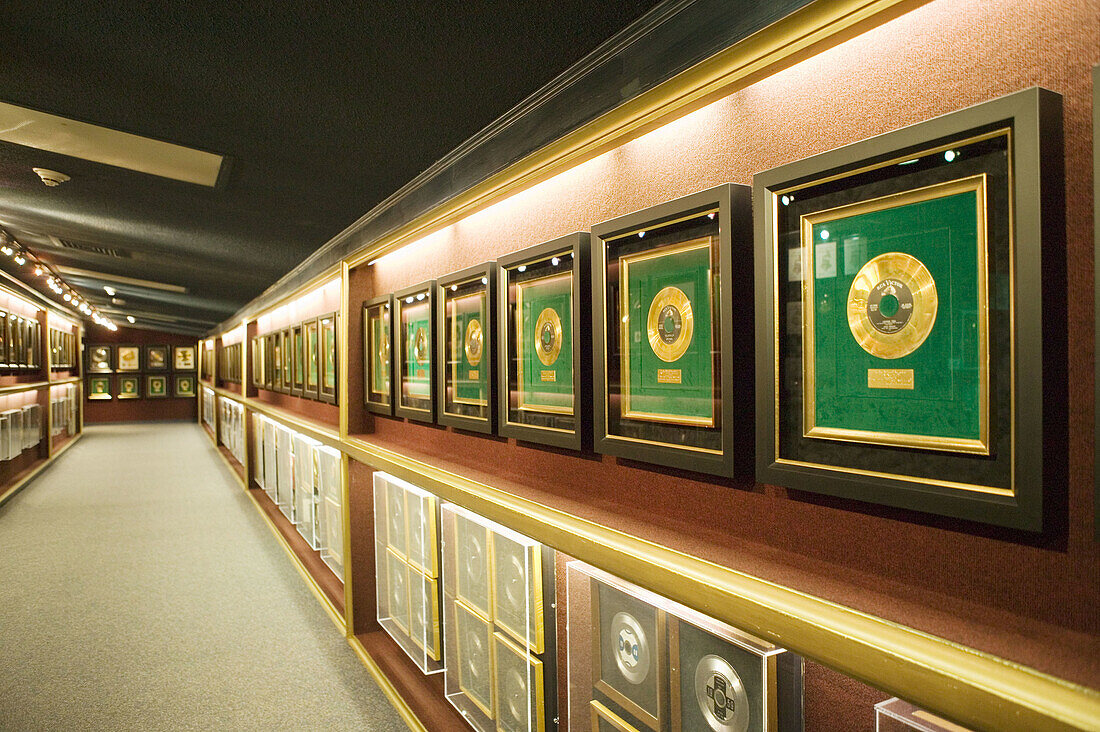 Elvis Presley s Gold Records, Former Residence of Elvis Presley, Graceland, Memphis. Tennessee, USA