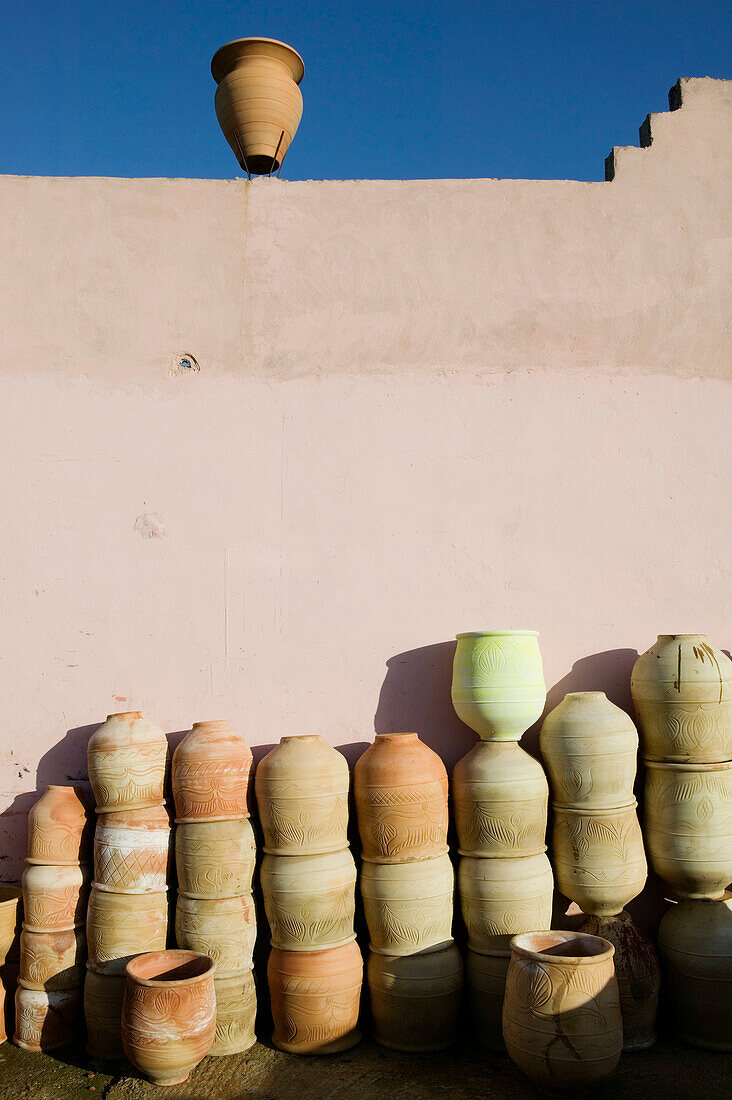Morocco-Sale (town across from Rabat): Complexe des Poitiers / Pottery Cooperative-Pottery