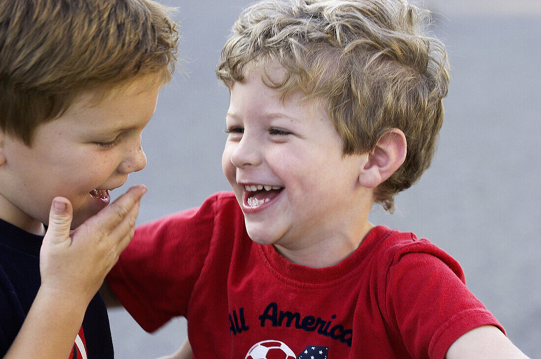 Laughing young boys