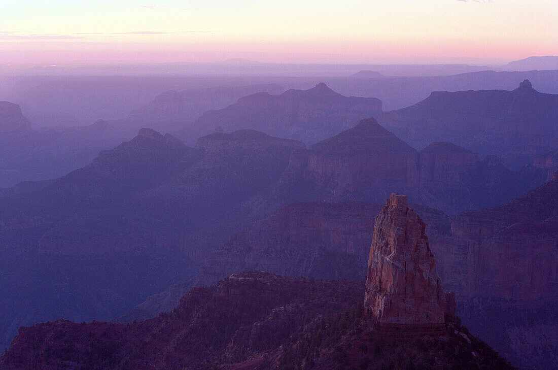 Grand canyon, USA, north rim view in morning light