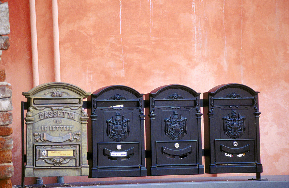 Mailboxes. Soave. Italy