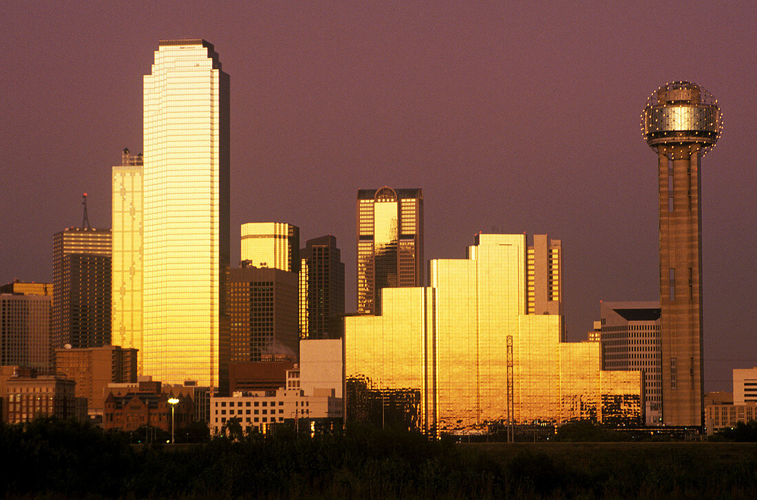 Downtown skyline. Dallas. Texas, USA